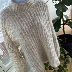 Anthropology Pilcro Cozy Cream Knit Sweater